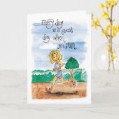 Elke dag is een grote dag wanneer u loopt kaart (Gele Bloem)