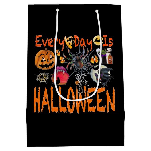 Elke dag is een halloween medium cadeauzakje (Achterkant)