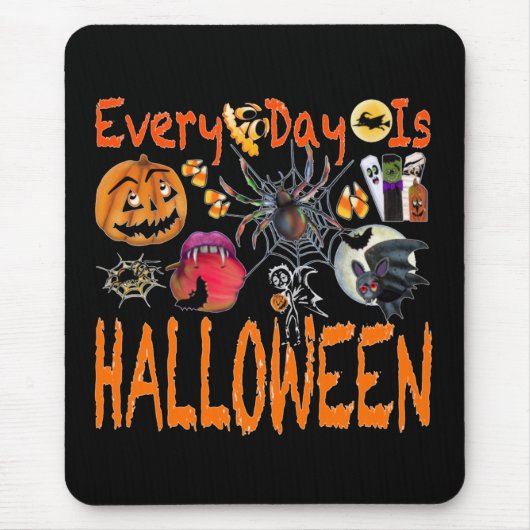 Elke dag is een halloween muismat (Voorkant)