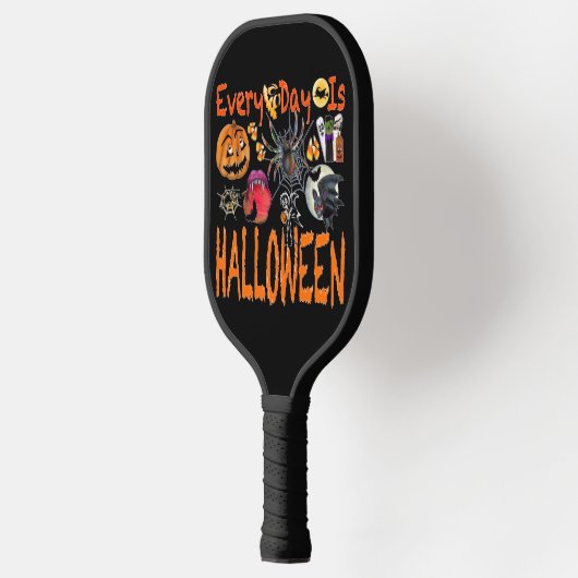 Elke dag is een halloween pickleball paddle (Links)