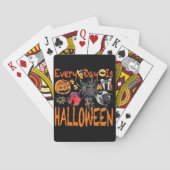 Elke dag is een halloween pokerkaarten (Achterkant)