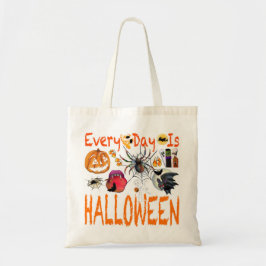 Elke dag is een halloween tote bag
