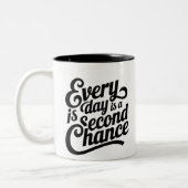 Elke dag is een kans - Mathematical Art Mok (Links)