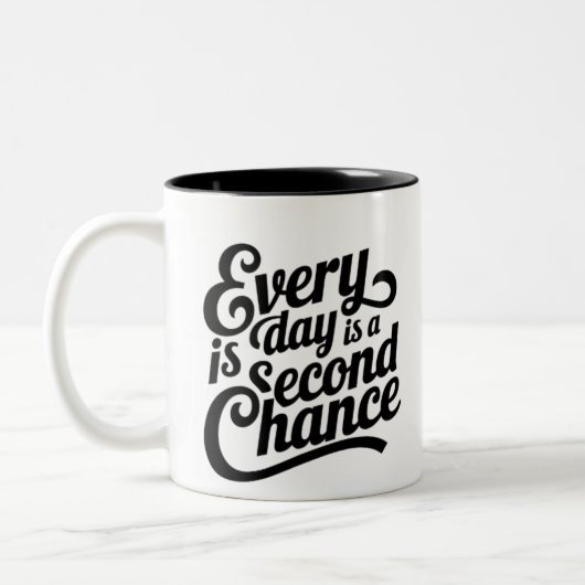 Elke dag is een kans - Mathematical Art Mok (Links)