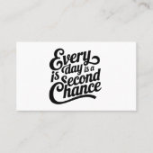 Elke dag is een kans visitekaartje (Voorkant)