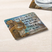 Elke dag is een nieuw begin kartonnen onderzetters (Schuin)