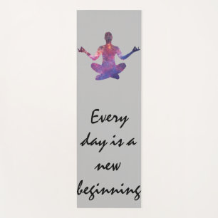 Elke dag is een nieuw begin yogamat