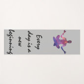 Elke dag is een nieuw begin yogamat (Voorkant (horizontaal))