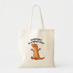 Elke dag is een nieuwe dag grappige klap Salamande Tote Bag