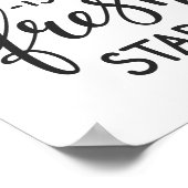 Elke dag is een nieuwe Inspirerend prijsopgave voo Poster (Hoek)