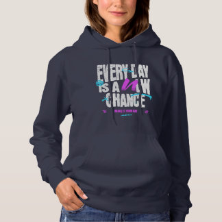 Elke dag is een nieuwe kans | casual hoodie
