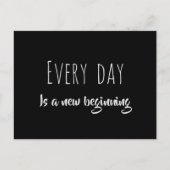 Elke dag is een nieuwe positieve bevestiging die b briefkaart (Voorkant)