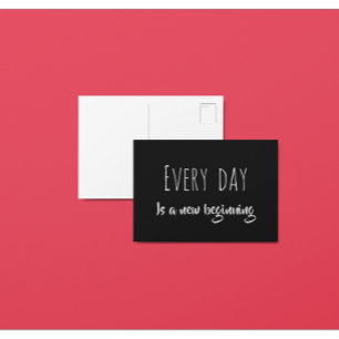 Elke dag is een nieuwe positieve bevestiging die b briefkaart