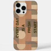 Elke dag is een nieuwe start Case-Mate iPhone case (Achterkant)