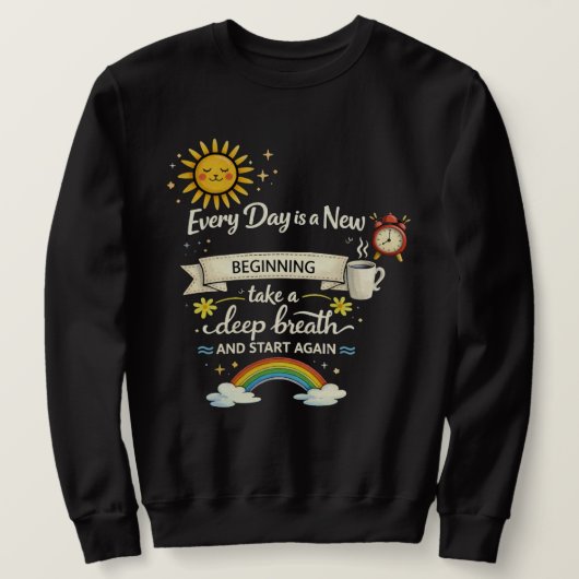 Elke Dag is een Nieuwe Start Essential T-Shirt (Design voorkant)