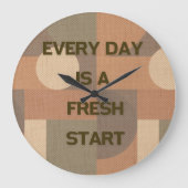 Elke dag is een nieuwe start grote klok (Voorkant)