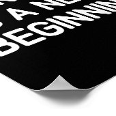 Elke Dag Is Een Nieuwe Start Inspirerend Leven Poster (Hoek)