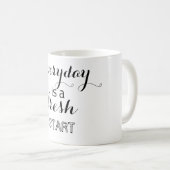 Elke dag is een nieuwe start koffiemok (Voorkant rechts)