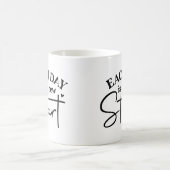 Elke dag is een nieuwe start Motivatie Mok (Center)