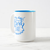 Elke dag is een nieuwe start tweekleurige koffiemok (Voorkant links)