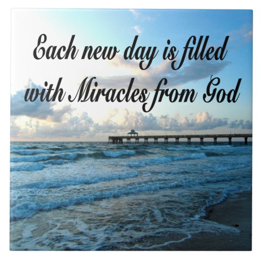 ELKE DAG IS EEN WONDER VAN GOD TEGELTJE (Voorkant)