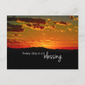 Elke dag is een zegen briefkaart (Voorkant)