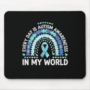 Elke dag is er autisme bewustzijn in mijn wereld muismat