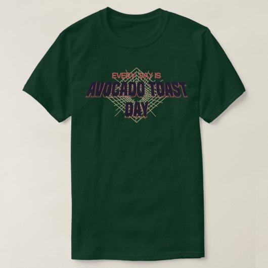 Elke dag is er een Avocado vandaag. T-shirt (Design voorkant)