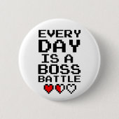 Elke dag is er een Button met een Boss Battle (Voorkant)