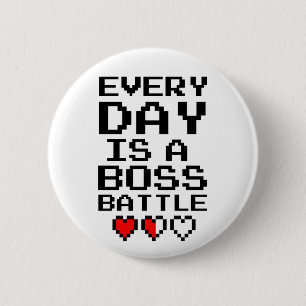Elke dag is er een Button met een Boss Battle