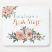 Elke dag is er een Fresh Start Elegant Waterverf Muismat (Voorkant)