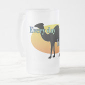 elke dag is er een grappige kamel op Hump Day Matglas Bierpul (Voorkant links)