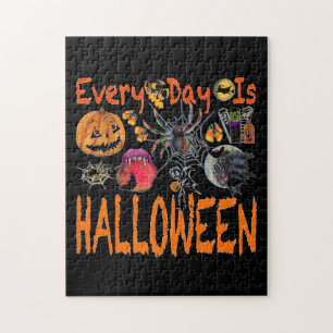 Elke dag is er een halloween puzzle legpuzzel