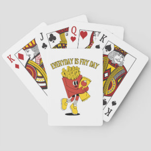 Elke Dag Is Frituur Dag Pokerkaarten