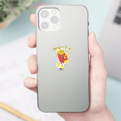 Elke Dag Is Frituur Dag Sticker (Telefoon)