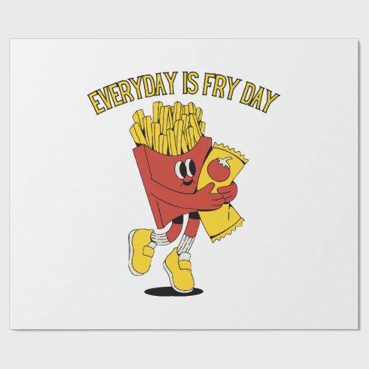 Elke Dag Is Fry Dag Cadeaupapier (Vlak)