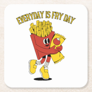 Elke Dag Is Fry Dag Kartonnen Onderzetters