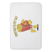 Elke dag is Fry Day Badmat (Voorkant Verticaal)