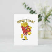 Elke dag is Fry Day Briefkaart (Staand voorkant)