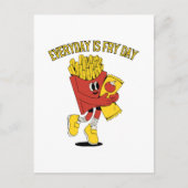 Elke dag is Fry Day Briefkaart (Voorkant)