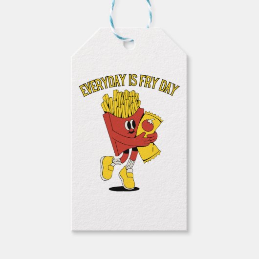 Elke dag is Fry Day Cadeaulabel (Voorkant)