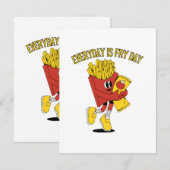 Elke dag is Fry Day Informatiekaartje (Voorkant / Achterkant)