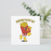 Elke dag is Fry Day Kaart (Staand voorkant)