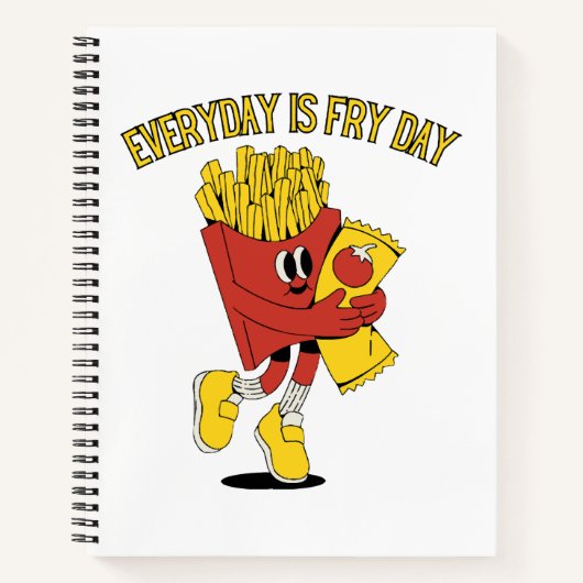 Elke dag is Fry Day Notitieboek (Voorkant)