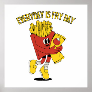 Elke dag is Fry Day Poster