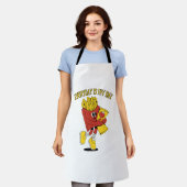 Elke dag is Fry Day Schort (Gedragen)