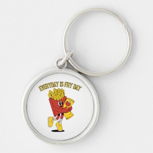 Elke dag is Fry Day Sleutelhanger (Voorkant)
