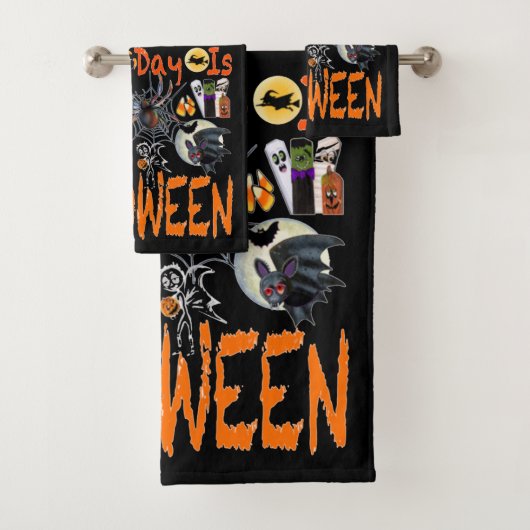 Elke Dag Is Halloween Bad Handdoek (Insitu)
