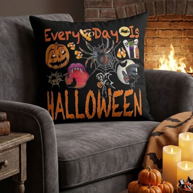Elke Dag Is Halloween Kussen (Creator heeft geüpload)