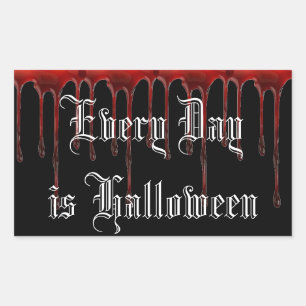 Elke dag is Halloween Rechthoekige Sticker